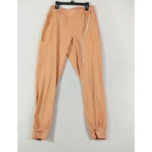Med Couture Scrub‎ Pants Womens Small Peaches Jogger Cargo Pockets Nurse ER